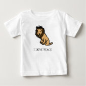 I Liebe Frieden Baby T-shirt (Vorderseite)