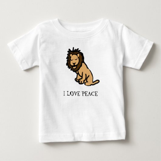 I Liebe Frieden Baby T-shirt (Vorderseite)