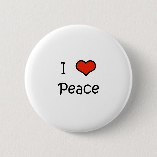 I Liebe-Frieden Button (Vorderseite)