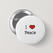 I Liebe-Frieden Button (Vorne & Hinten)