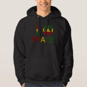 I Liebe-Frieden Hoodie (Vorderseite)