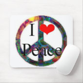 I Liebe-Frieden Mousepad (Mit Mouse)