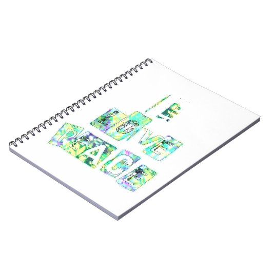 I Liebe Frieden Notizblock (Linke Seite)