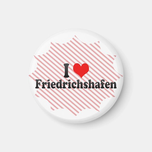 I Liebe Friedrichshafen, Deutschland Magnet (Vorne)