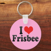 I Liebe Frisbee Schlüsselanhänger (Vorderseite)