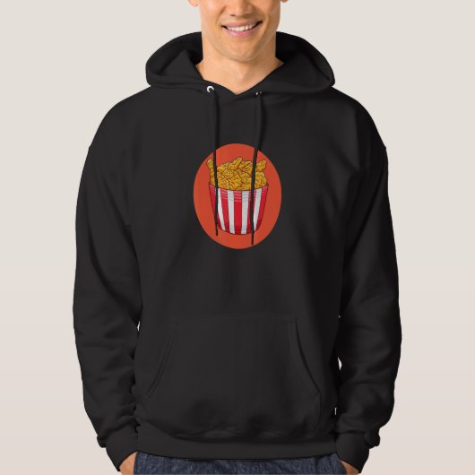 I Liebe Frittiertes Hühnerfutter 1 Hoodie (Vorderseite)