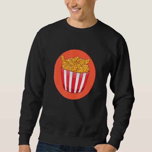 I Liebe Frittiertes Hühnerfutter 1 Sweatshirt (Vorderseite)