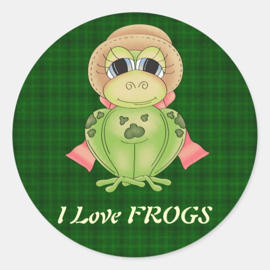 I Liebe FROGS Aufkleber (Vorderseite)