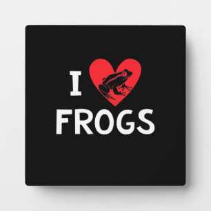 I Liebe Frogs Fotoplatte