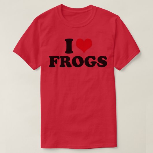 I Liebe Frogs Frog T-Shirt (Design vorne)
