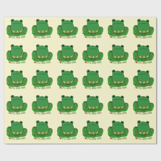 I Liebe Frogs Geschenkpapier (Flach)