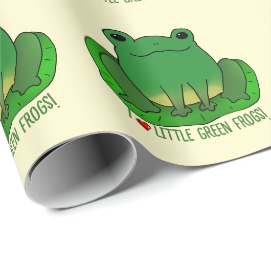 I Liebe Frogs Geschenkpapier (Rolleneckpunkt)