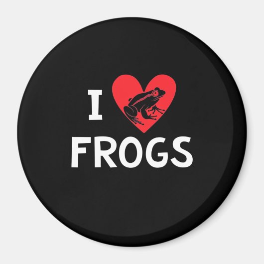 I Liebe Frogs Magnet (Vorne)