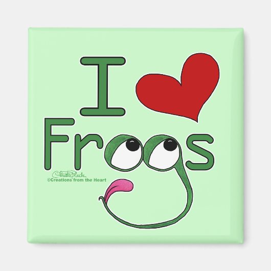 I Liebe FROGS Magnet (Vorne)