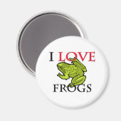 I Liebe Frogs Magnet (Vorderseite/Rückseite)
