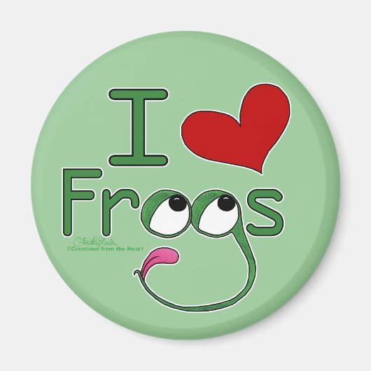 I Liebe FROGS Magnet (Vorne)