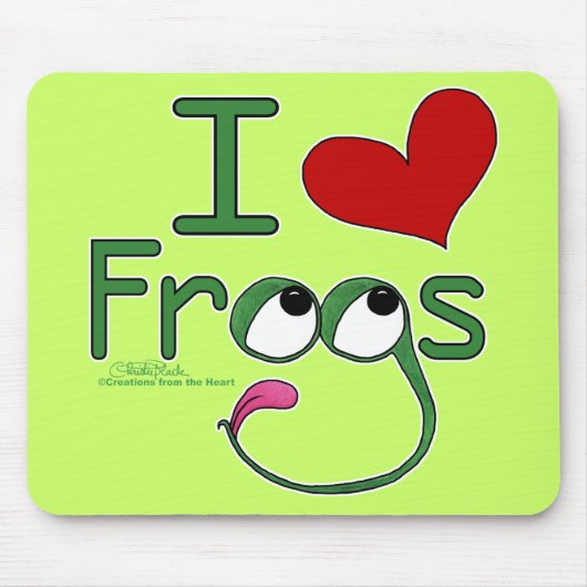 I Liebe FROGS Mousepad (Vorne)