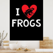 I Liebe Frogs Poster (Küche)
