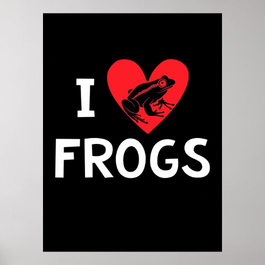 I Liebe Frogs Poster (Vorne)