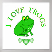 I Liebe Frogs Poster (Vorne)