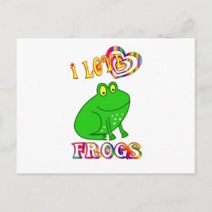 I LIEBE FROGS POSTKARTE