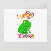 I LIEBE FROGS POSTKARTE (Vorderseite)