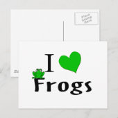I Liebe Frogs Postkarte (Vorne/Hinten)
