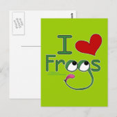 I Liebe FROGS Postkarte (Vorne/Hinten)