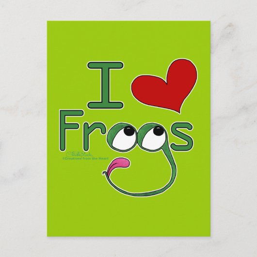 I Liebe FROGS Postkarte (Vorderseite)