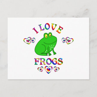 I Liebe Frogs Postkarte
