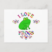 I Liebe Frogs Postkarte (Vorderseite)