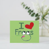 I Liebe FROGS Postkarte (Stehend Vorderseite)