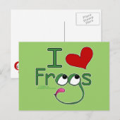 I Liebe FROGS Postkarte (Vorne/Hinten)