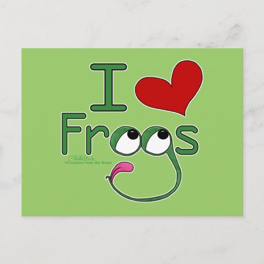 I Liebe FROGS Postkarte (Vorderseite)