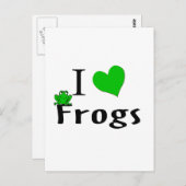 I Liebe Frogs Postkarte (Vorne/Hinten)