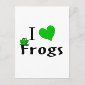 I Liebe Frogs Postkarte (Vorderseite)