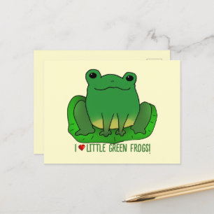 I Liebe Frogs Postkarte