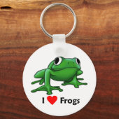 I Liebe Frogs Schlüsselanhänger (Vorderseite)