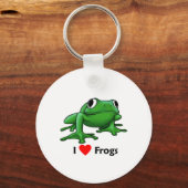 I Liebe Frogs Schlüsselanhänger (Vorderseite)