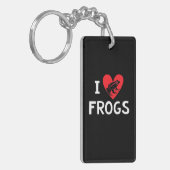 I Liebe Frogs Schlüsselanhänger (Vorderseite links)