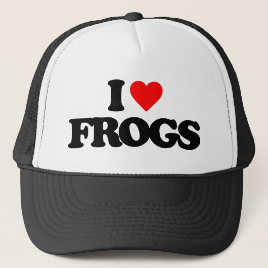 I LIEBE FROGS TRUCKERKAPPE (Vorderseite)