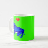 I Liebe-Frösche Kaffeetasse (Vorderseite Links)