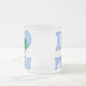 I Liebe Frösche Mattglastasse (Mittel)