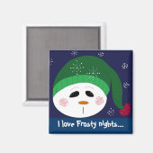 I Liebe Frostige Nächte Magnet (Vorderseite/Rückseite)