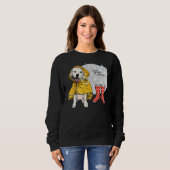 I Liebe Frühlingsduschen White Labrador Retriever Sweatshirt (Vorne ganz)