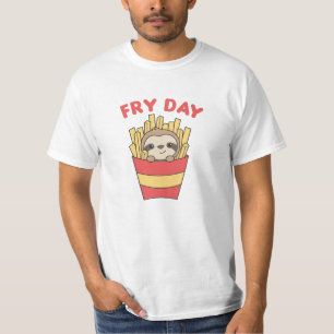 I Liebe Fry Day Funny Funny Funny Funny Französisc T-Shirt