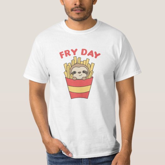 I Liebe Fry Day Funny Funny Funny Funny Französisc T-Shirt (Vorderseite)
