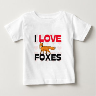 I Liebe-Füchse Baby T-shirt