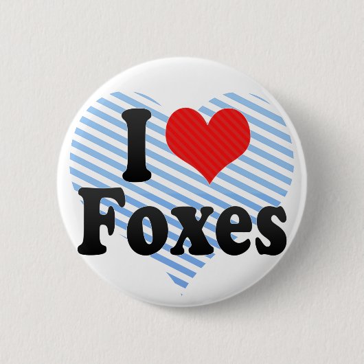 I Liebe-Füchse Button (Vorderseite)