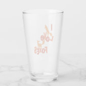 I Liebe Füchse Glas (Rückseite)